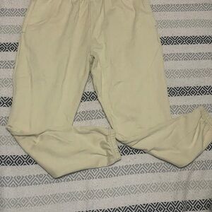 Boohoo Mens Cream Sweatpants
